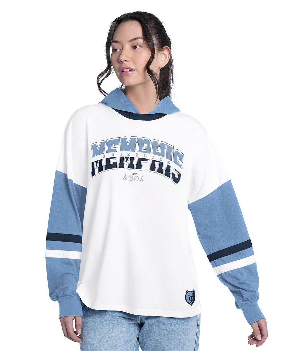 G-III 4Her by Carl Banks женская футболка с длинным рукавом Memphis Grizzlies Oversized