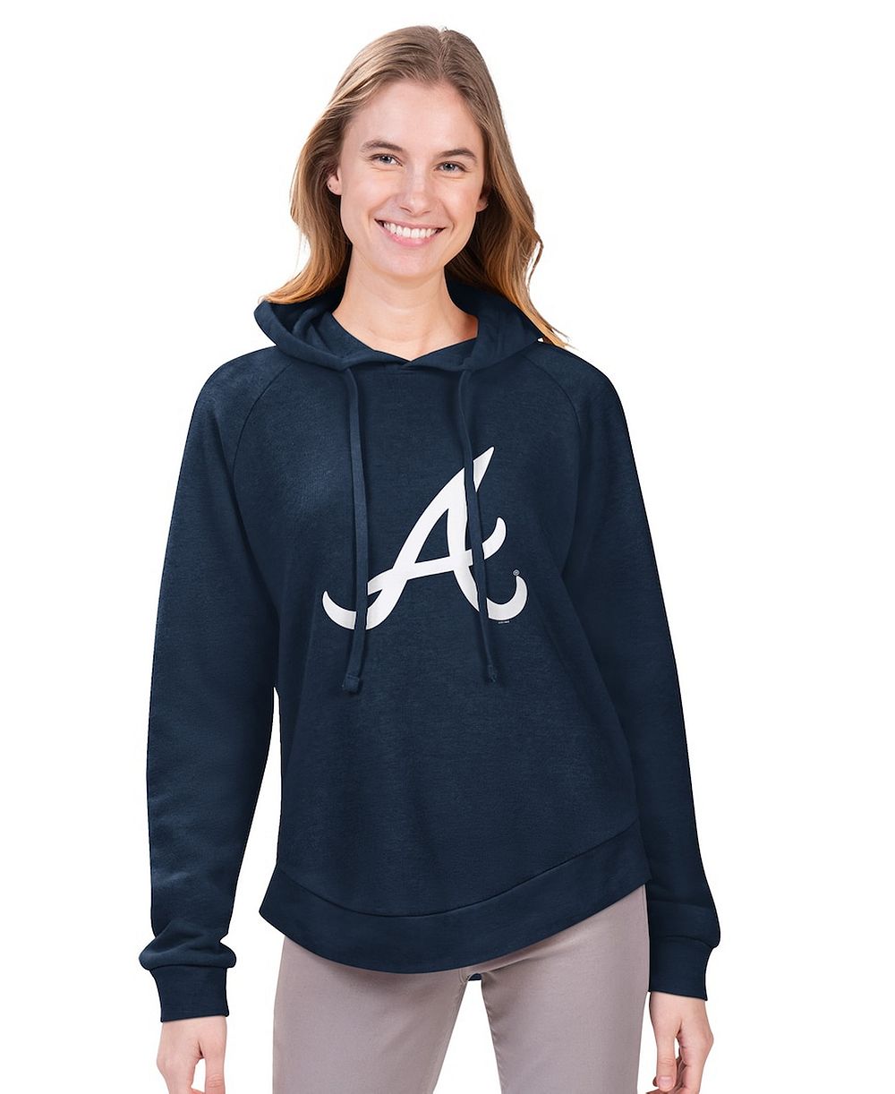 Женское худи G-III 4Her by Carl Banks темно-синее, с принтом Atlanta Braves Jordan Angel