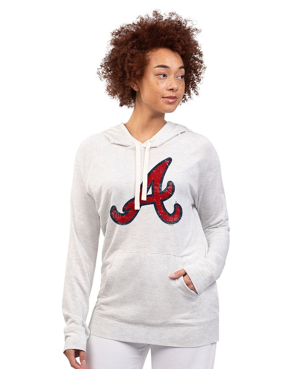 Женское худи G-III 4Her by Carl Banks Atlanta Braves Pregame, цвет oatmeal