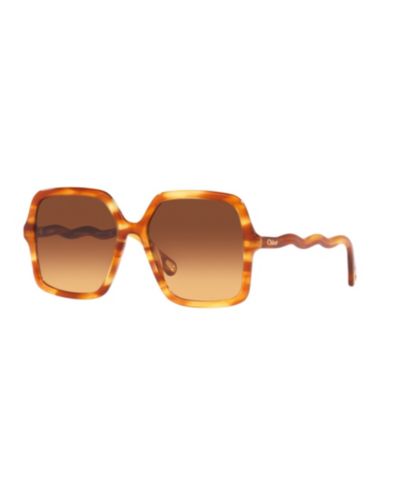 Chloé унисекс квадратные солнцезащитные очки CH0086S 6N000418