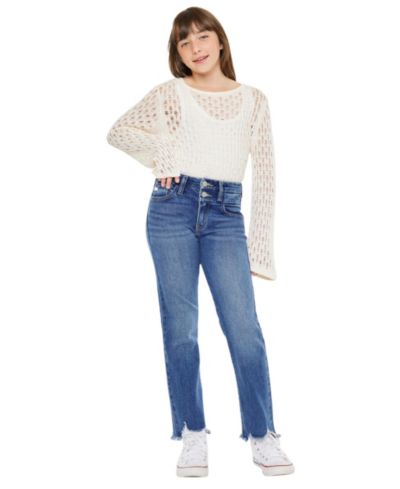 KanCan Big Girls Girsl High Rise Slim Straight Jeans