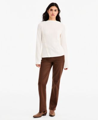 Женские джинсы Liverpool Los Angeles Kennedy Straight-Leg Comfort Waist