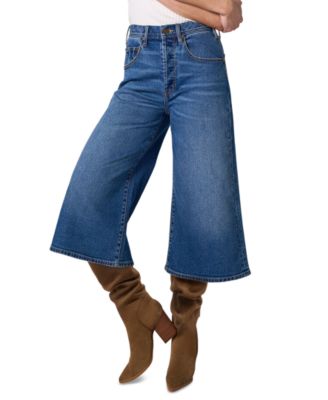 Liverpool Los Angeles Women's Claire High-Rise Culotte Cropped Denim Pants
