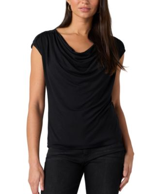 Liverpool Los Angeles Women's Sleeveless Cowl Neck Knit Top