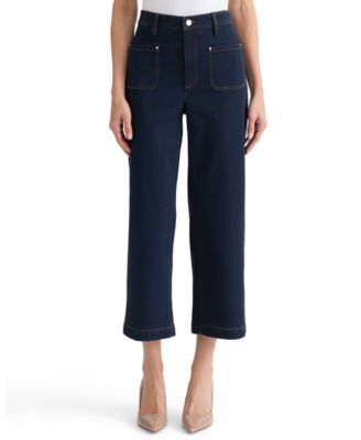 Jones New York Women's Lexington Wide-Leg Ankle Jeans