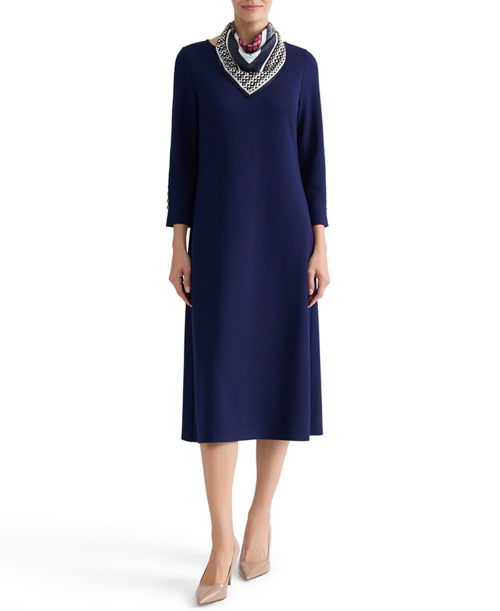 Jones New York Женское миди платье Serenity Printed