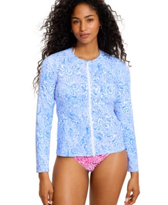 Женская рашгард Tommy Bahama Long-Sleeve Crewneck с длинным рукавом