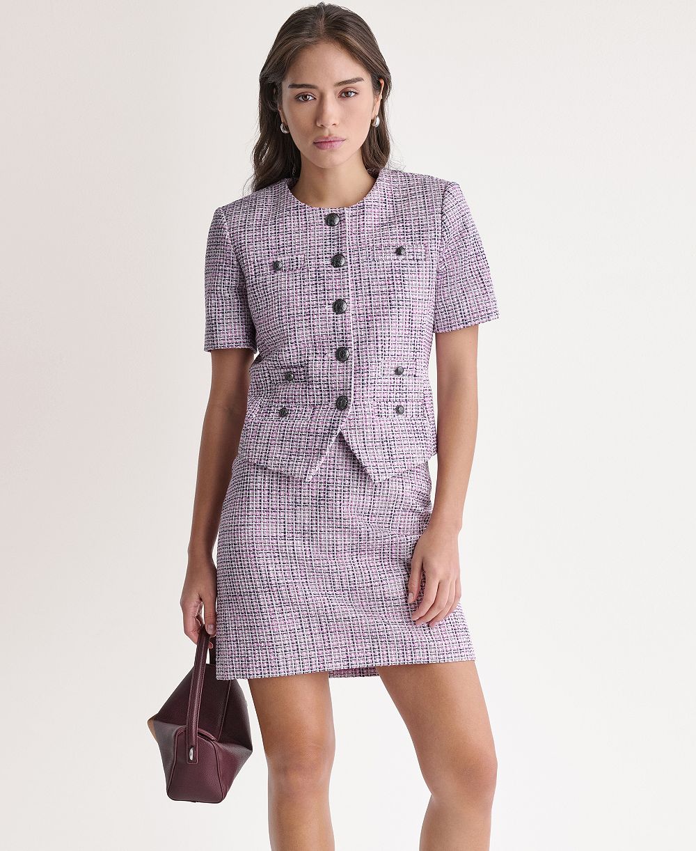 Женский блейзер BCBG с круглым вырезом