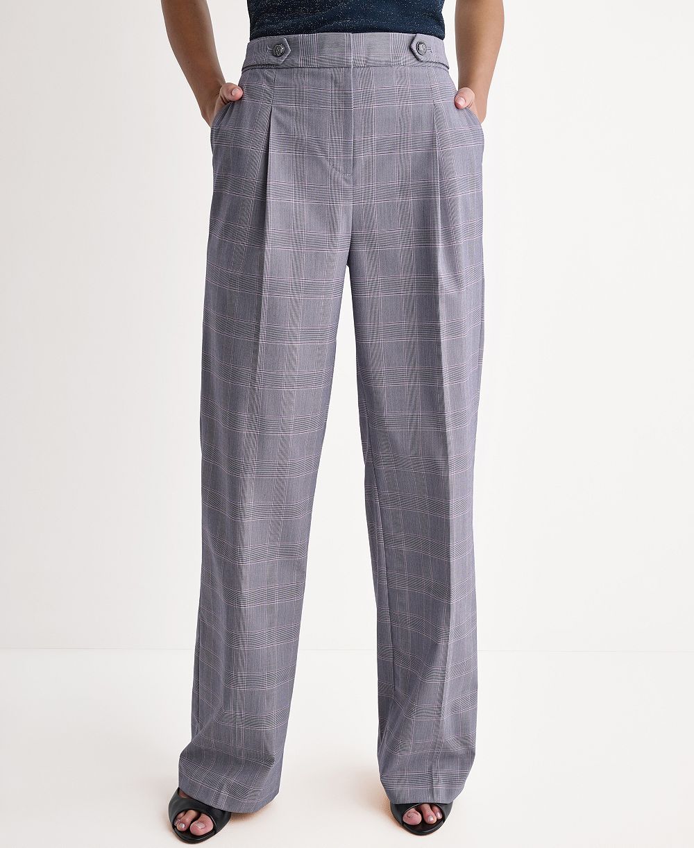 BCBG Women's Pleated Wide-Leg Pants