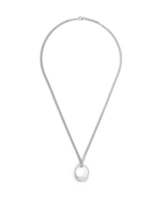 Подвеска-ожерелье COACH Antique Silver Runway Signature Signet Ring