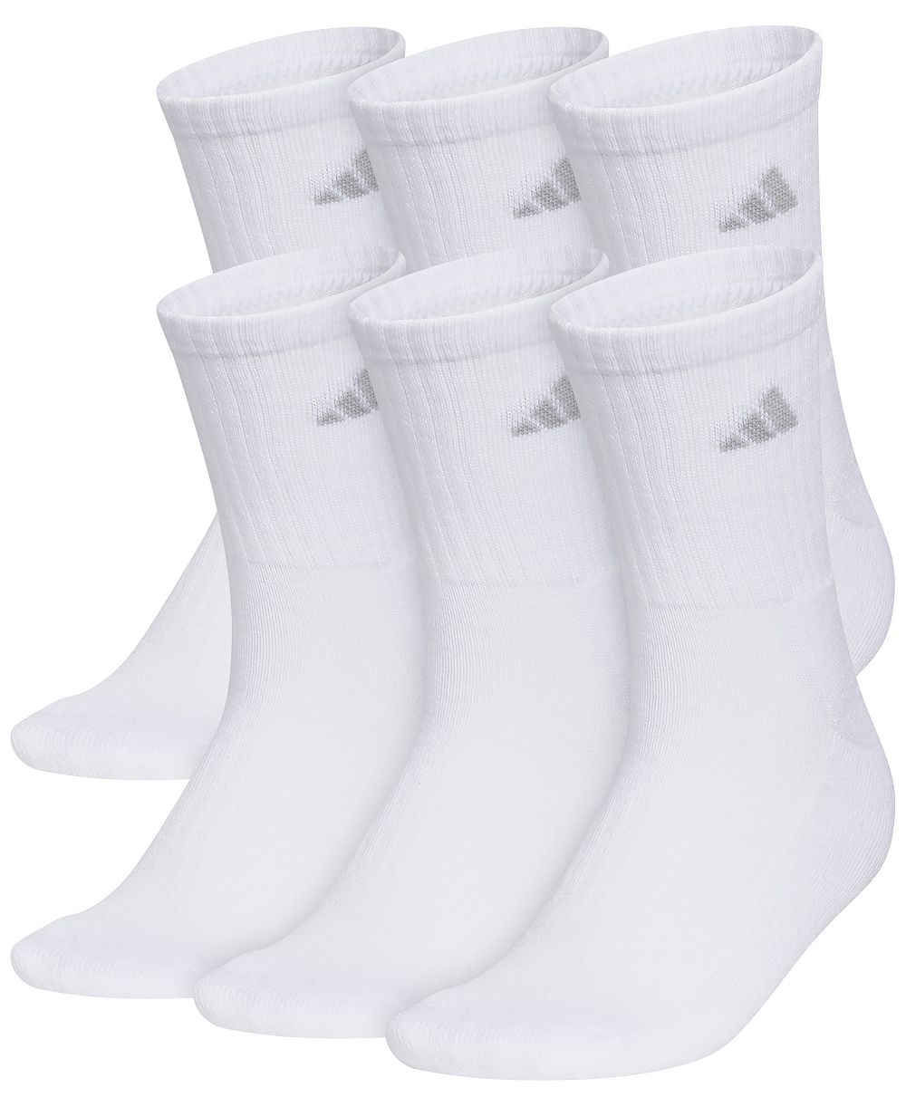 adidas Women's Classic Cushioned Crew Socks, 6-Pack