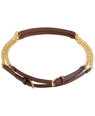 Ремень Lauren Ralph Lauren Leather Trim Stacked Chain