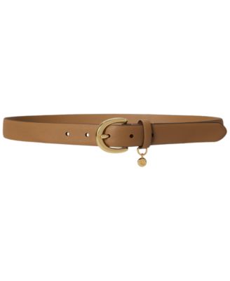 Lauren Ralph Lauren Кожаный ремень Charm Crosshatch