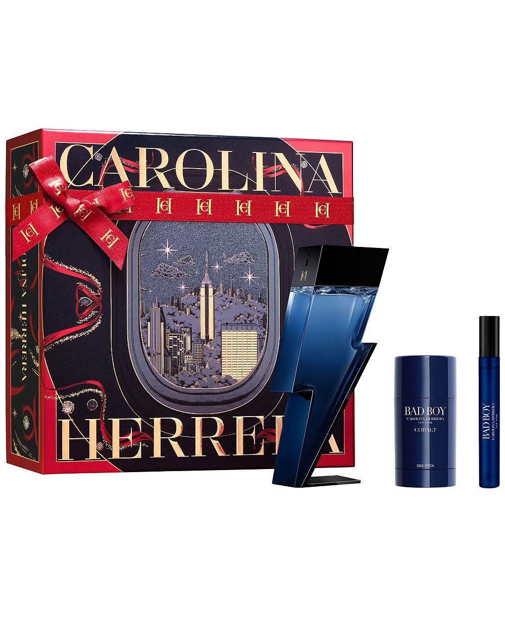 Carolina Herrera 3-Piece Bad Boy Cobalt Eau de Parfum Gift Set