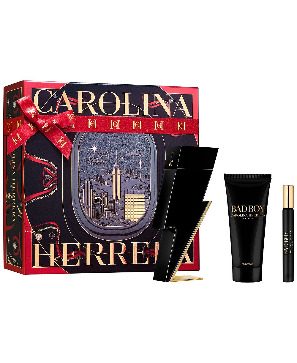 Подарочный набор Carolina Herrera 3-х предметов Bad Boy Eau de Toilette