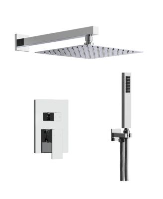 Душевая система с лейкой Chrome, 10" High Pressure Wall Mount