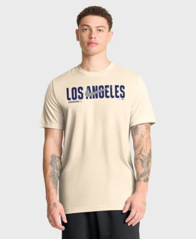 Мужская футболка Nike Los Angeles Dodgers Swoosh Legend Dri-FIT, кремовая