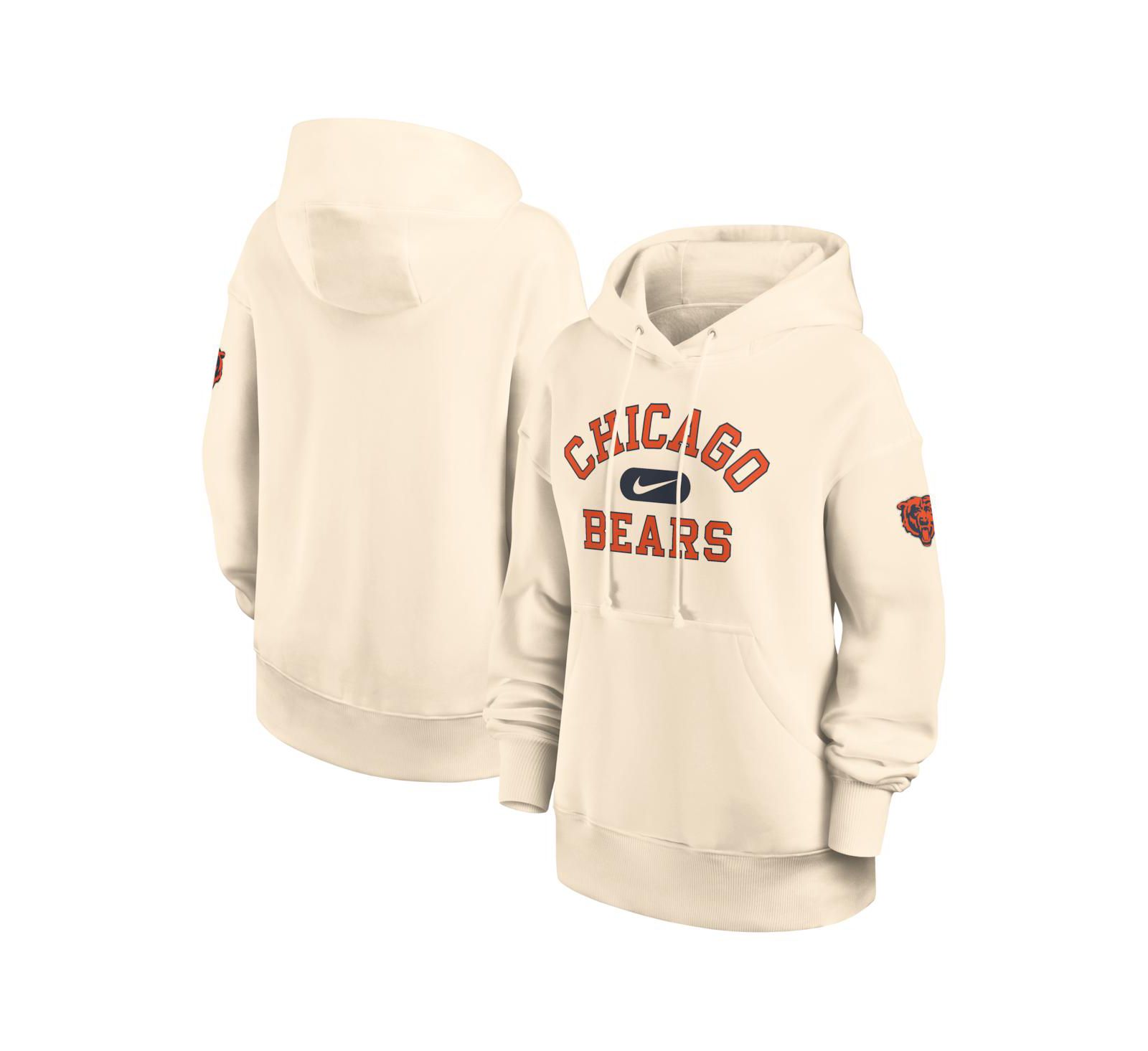 Nike Женский оверсайз худи Legacy Phoenix Chicago Bears, натуральный цвет