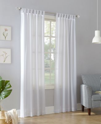 Полупрозрачная занавеска NINESTARS Clifford Heathered Texture Tab Top Curtain Panel
