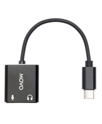 Стерео звуковая карта Movo USBC-AC2 TRS Mic. to USB-C