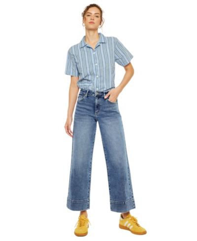 Женские джинсы KanCan Nessa High Rise Crop Wide Leg