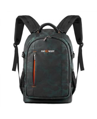 K&F Concept многофункциональный большой рюкзак для фотоаппарата DSLR для путешествий, вмещает ноутбук 14"