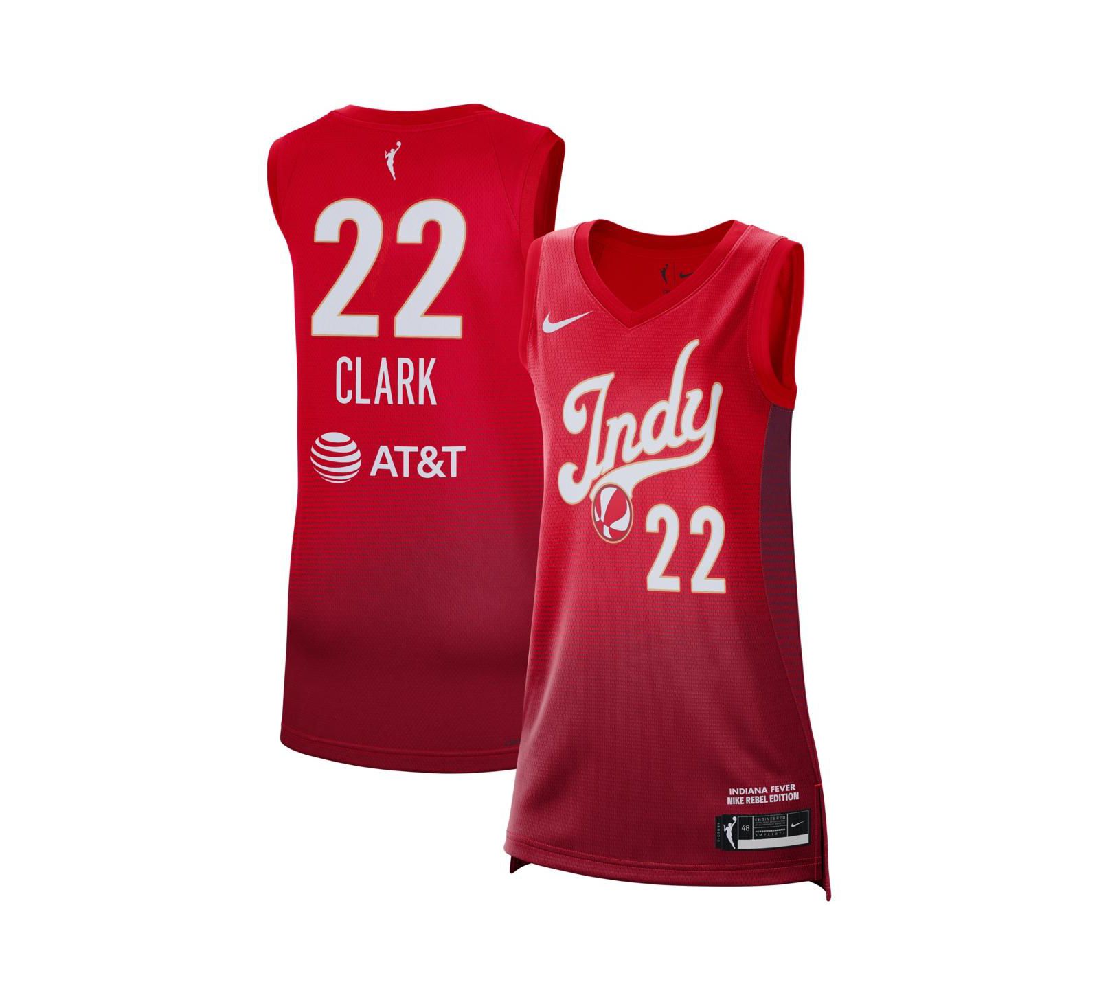 Джерси Nike Caitlin Clark Red Indiana Fever Victory - Rebel Edition для мужчин и женщин