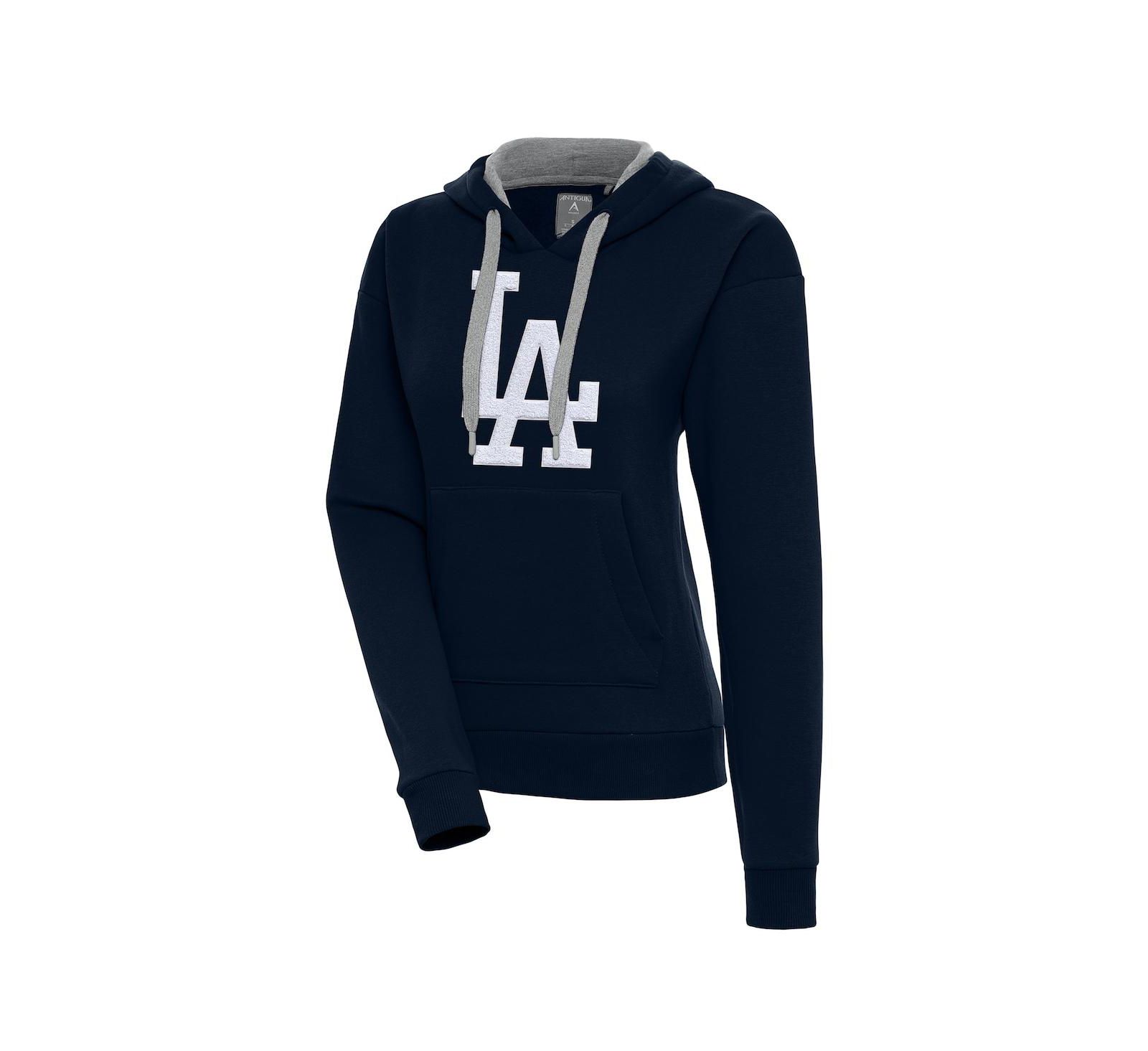 Antigua Женский худи-пуловер Los Angeles Dodgers Victory, темно-синий