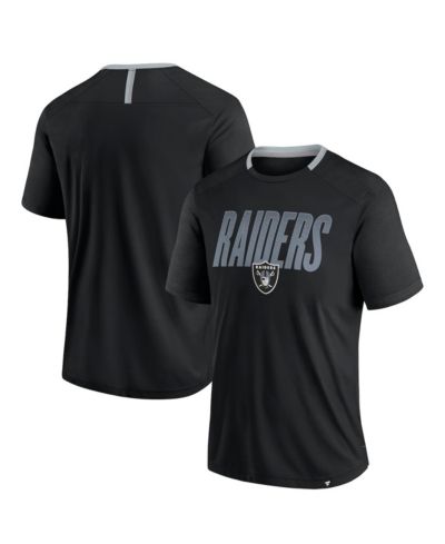 Fanatics Men's Black Las Vegas Raiders Defender Fade Slant T-Shirt