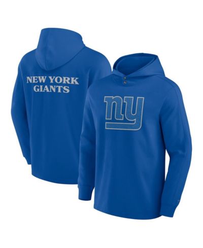 Fanatics Men's Royal New York Giants Elements Blaze Tri-Blend Long Sleeve Hoodie T-Shirt