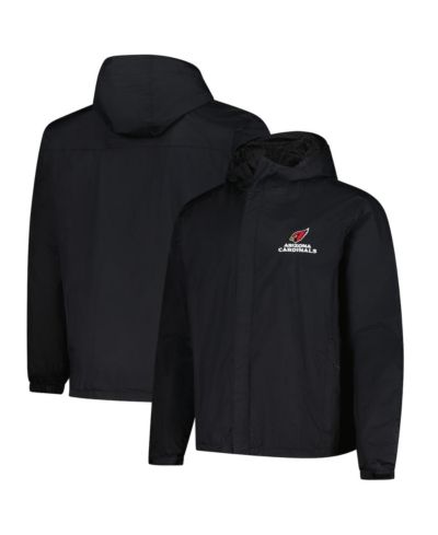 Мужская водонепроницаемая куртка-худи Dunbrooke Arizona Cardinals Black Full-Zip Packable