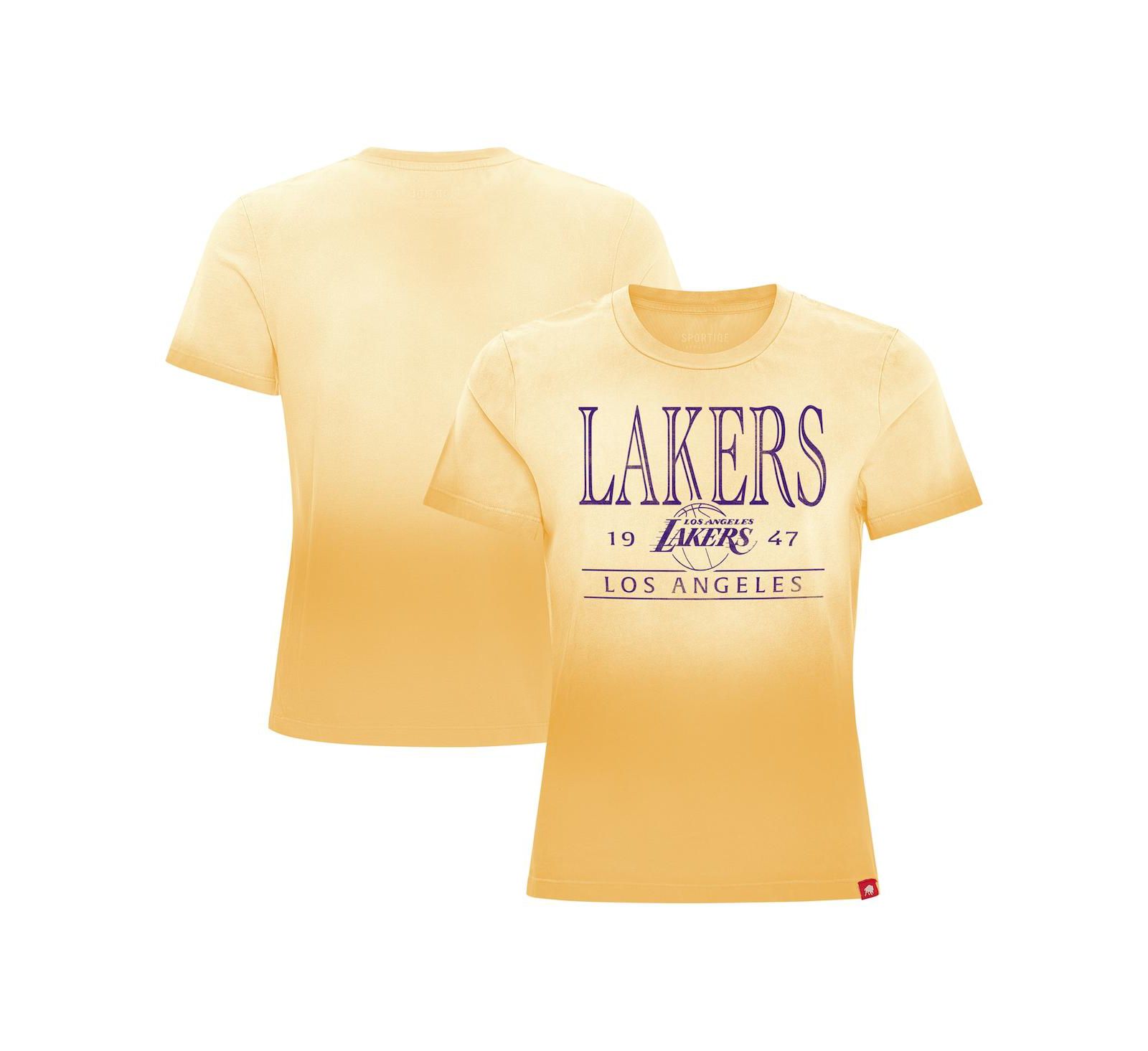 Женская футболка Sportiqe Gold Los Angeles Lakers Arcadia Sun-Dipped