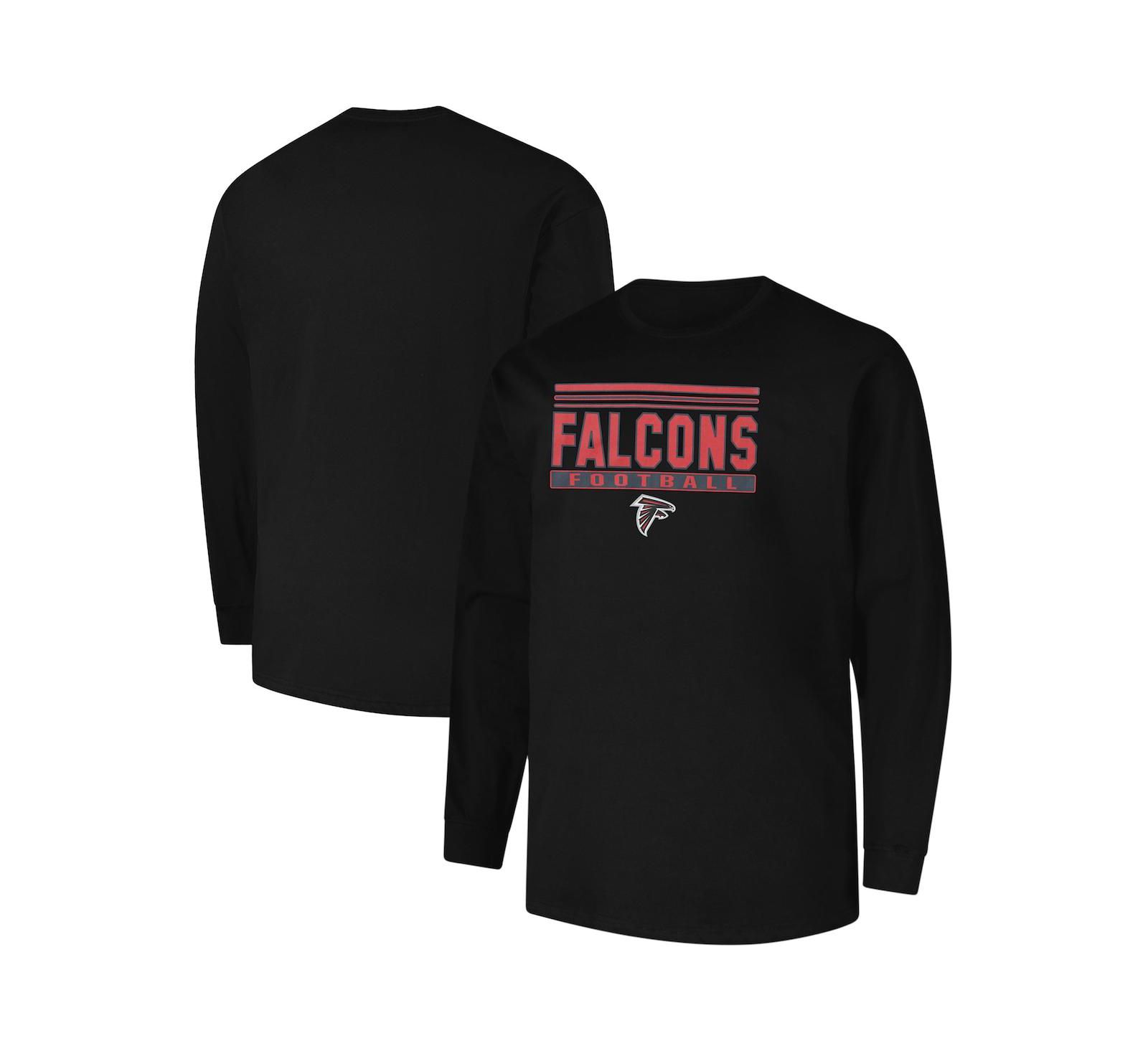 Мужская футболка Fanatics Atlanta Falcons Pop Long Sleeve, черная