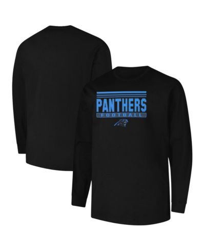 Мужская футболка Fanatics Carolina Panthers, черная, с длинным рукавом, Big & Tall