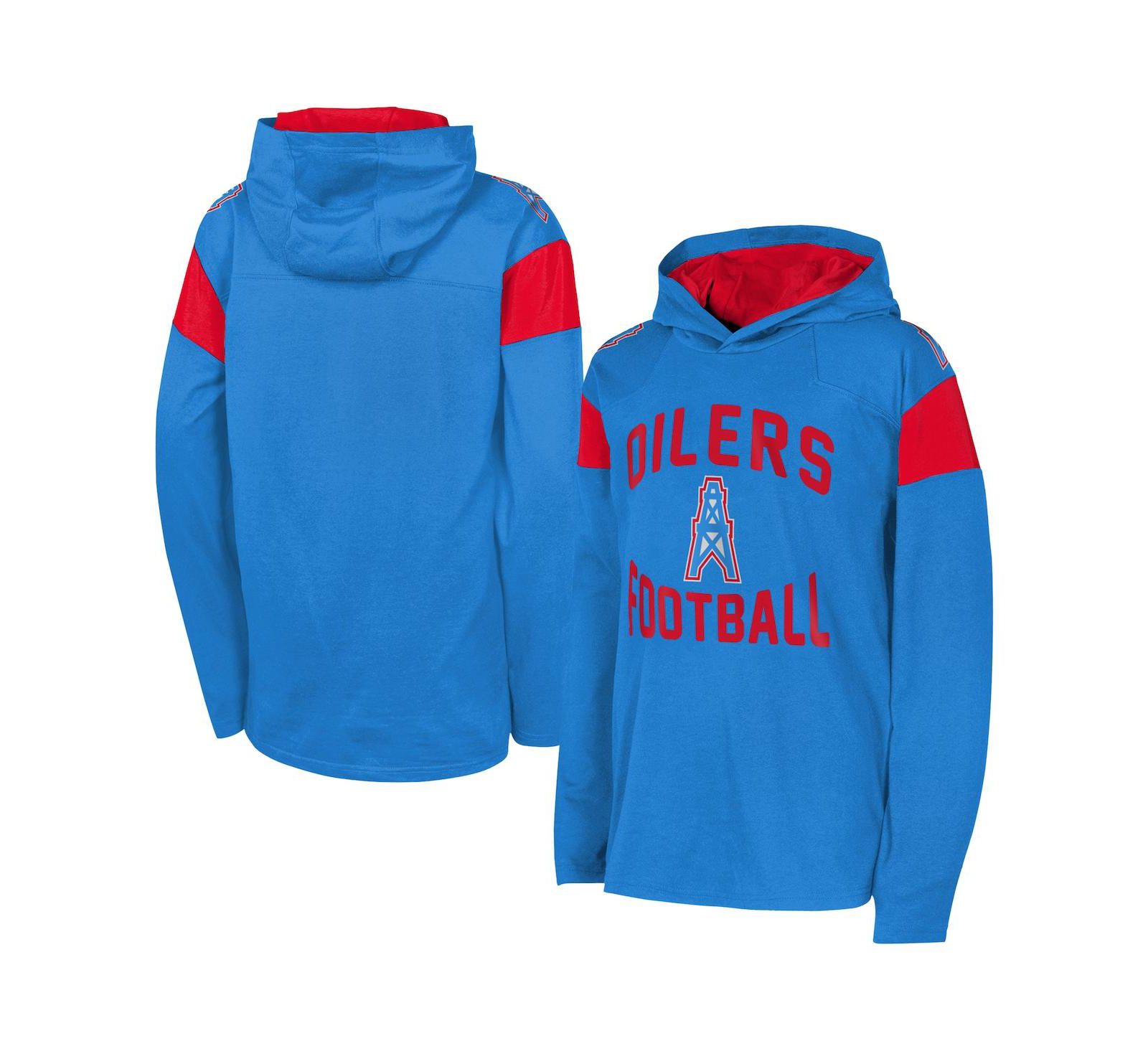 Детская толстовка с длинным рукавом Outerstuff Light Blue Houston Oilers The Champ is Here Retro