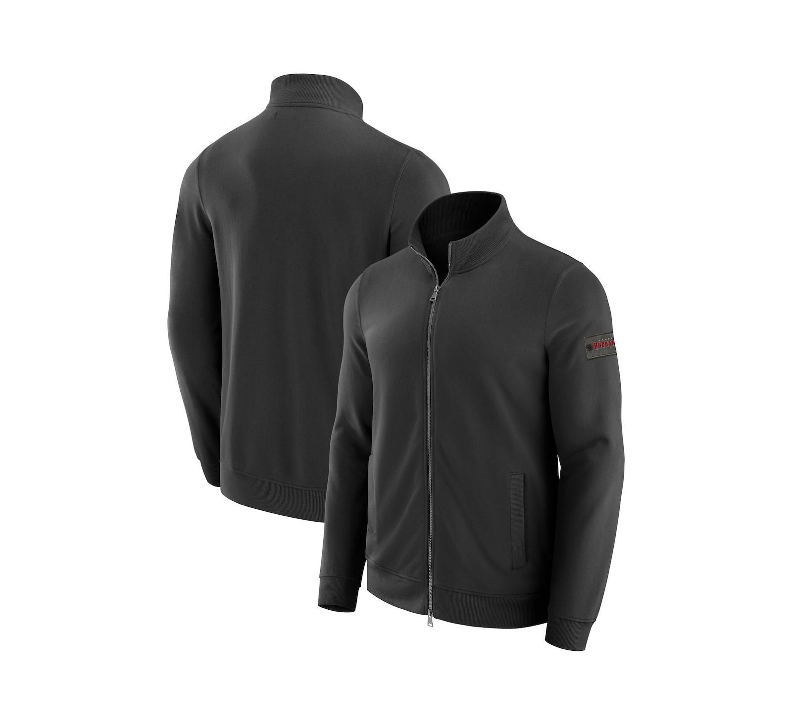 Мужской свитшот J. Palmer Black Tampa Bay Buccaneers QB1 Full-Zip