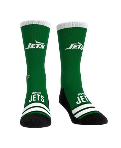 Rock Em Socks Men's and Women's New York Jets Gametime Stripe Crew Socks