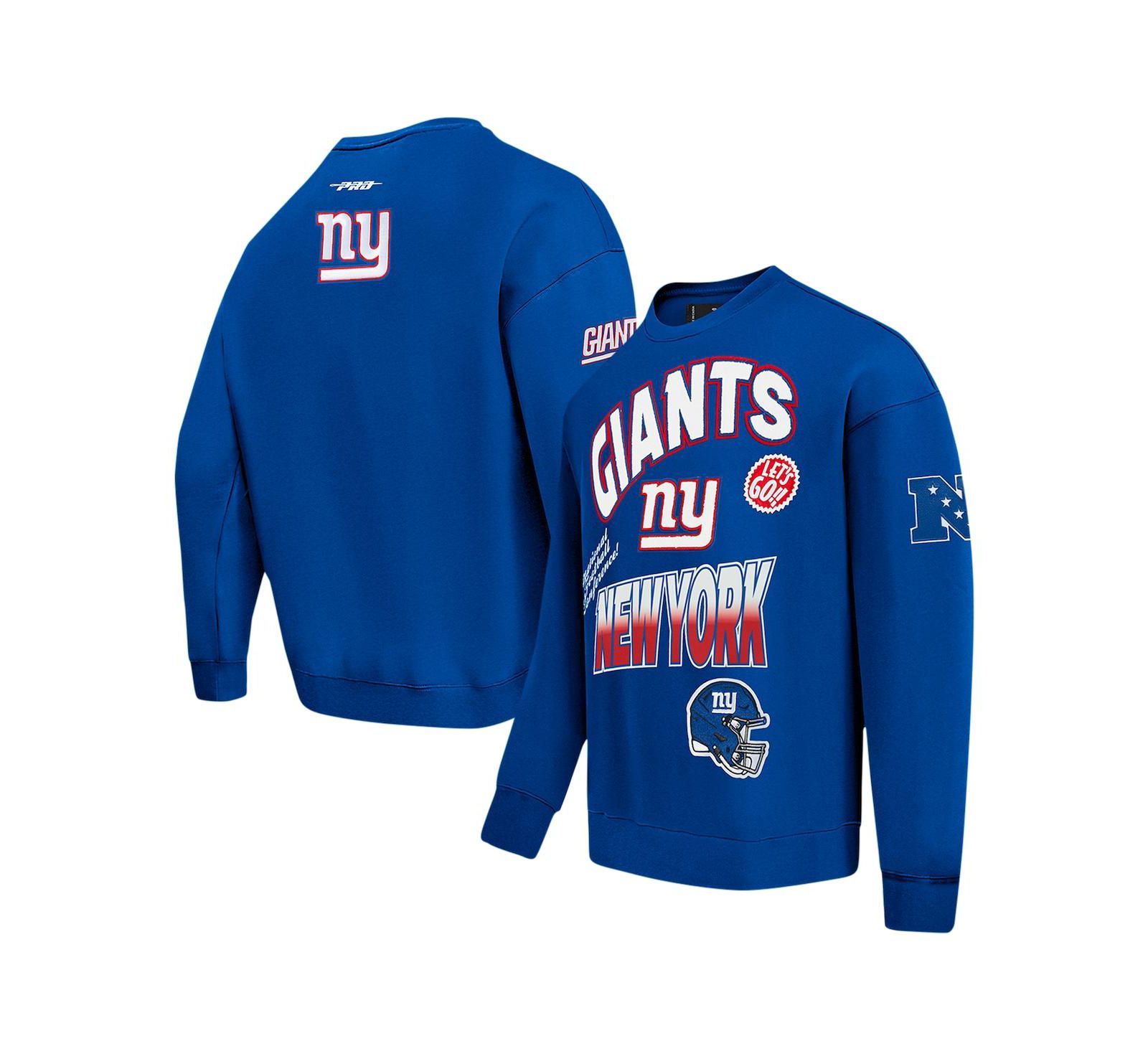 Pro Standard Мужской свитшот с плечом-реглан Royal New York Giants