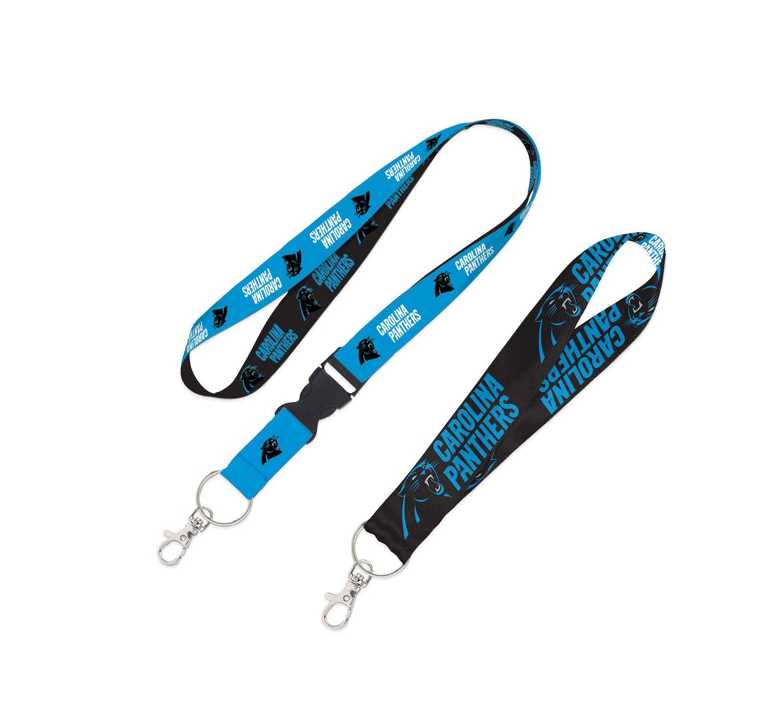 Wincraft Carolina Panthers 2-Pack Lanyard with Detachable Buckle Key Strap Set