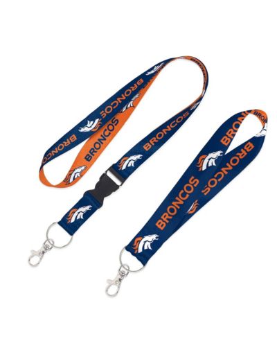 Wincraft Denver Broncos 2-Pack Lanyard with Detachable Buckle Key Strap Set