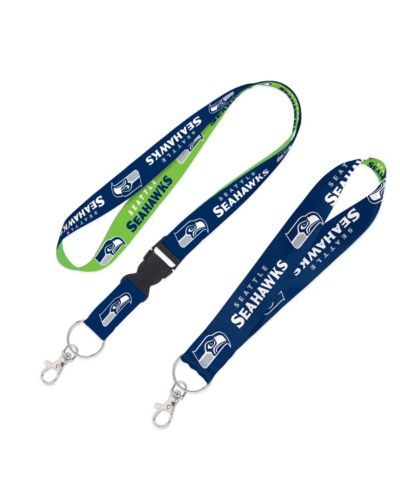 Комплект из 2 штук Wincraft Seattle Seahawks: шнурок с отстегивающейся пряжкой