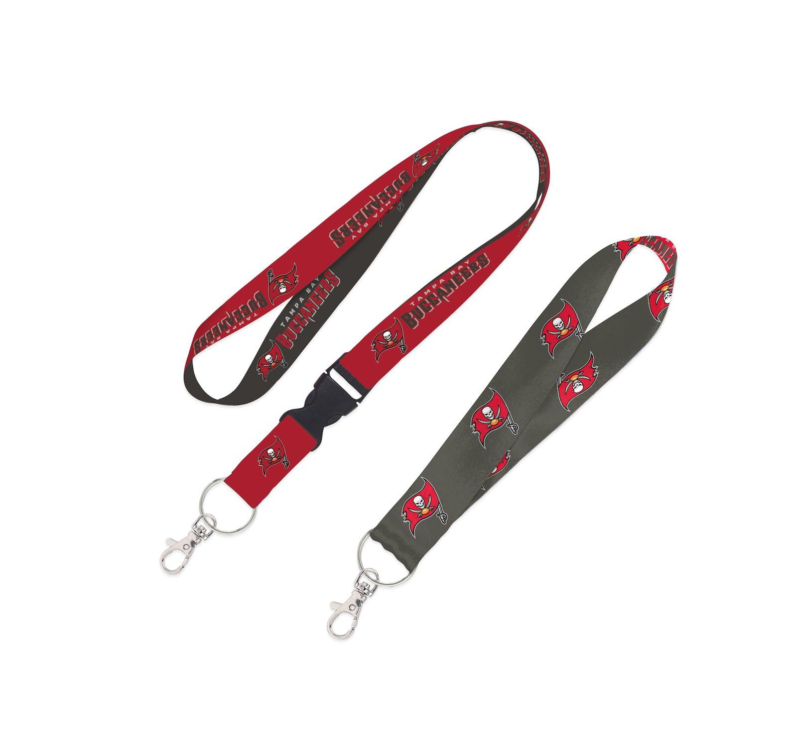 Wincraft Tampa Bay Buccaneers 2-Pack Lanyard with Detachable Buckle Key Strap Set