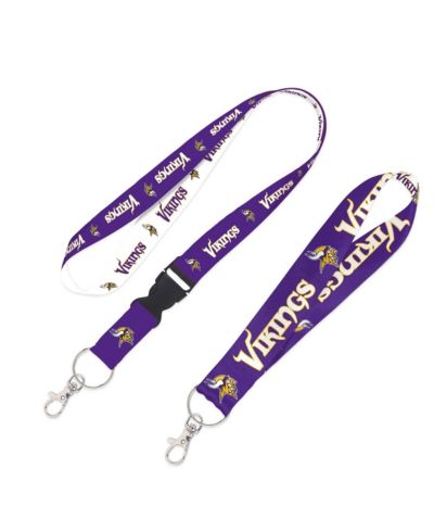 Wincraft Minnesota Vikings 2-Pack Lanyard with Detachable Buckle Key Strap Set
