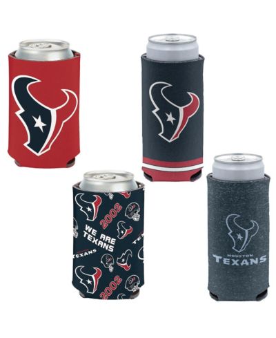 Набор охлаждающих банок Wincraft Houston Texans 4-Pack 12oz. Can Slim Can Cooler Set