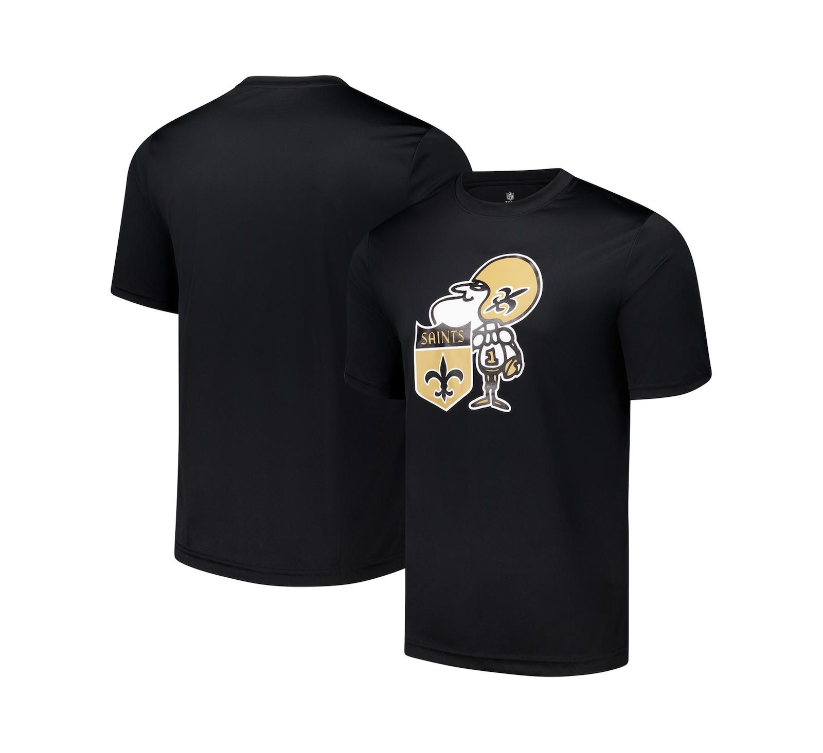 Outerstuff Мужская футболка New Orleans Saints Stadium Retro, черная