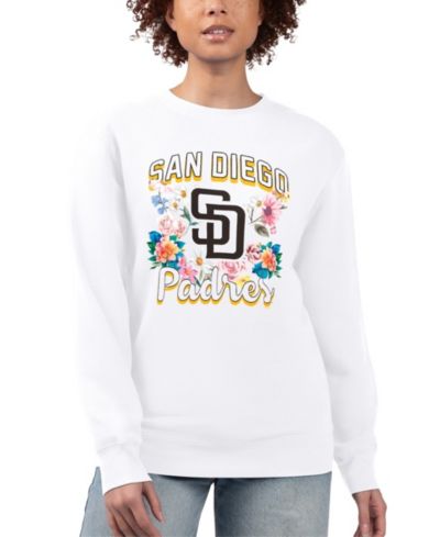 Женская толстовка G-III 4Her by Carl Banks White San Diego Padres Flowers Graphic Pullover