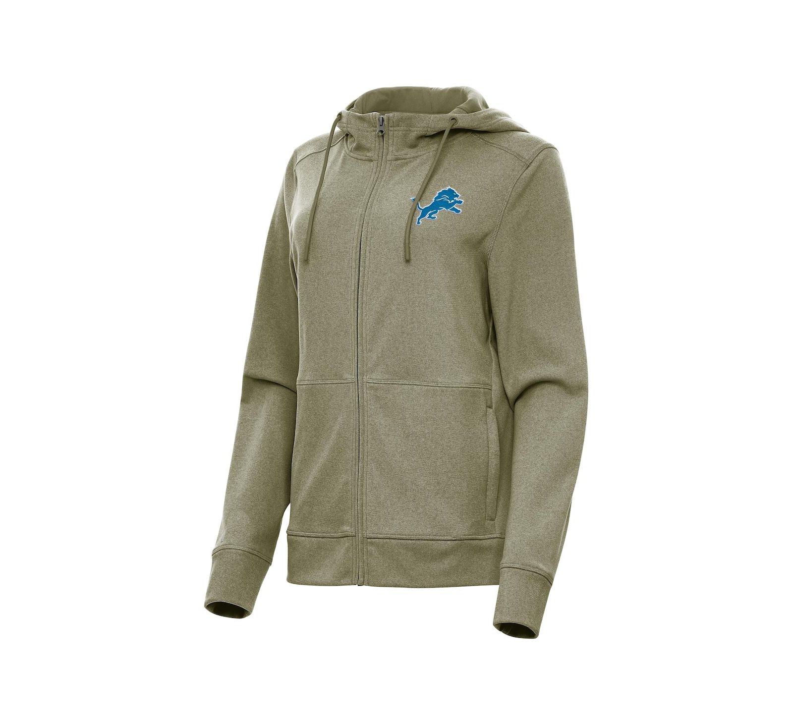 Женское худи Antigua Detroit Lions Seeker Full-Zip