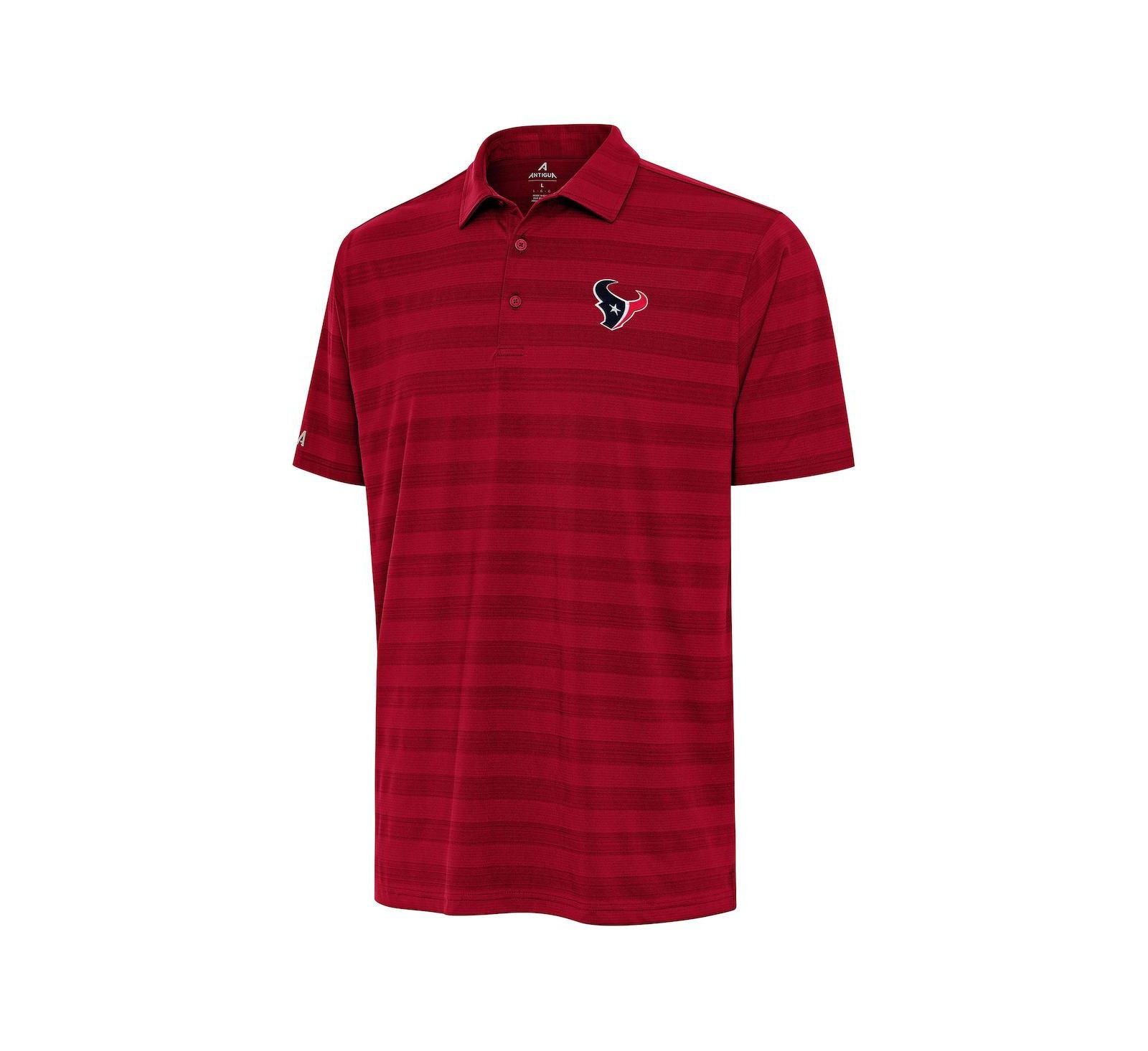 Antigua Мужской Red Houston Texans Tunnel Polo Shirt