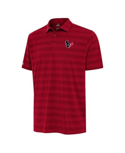 Antigua Мужской Red Houston Texans Tunnel Polo Shirt