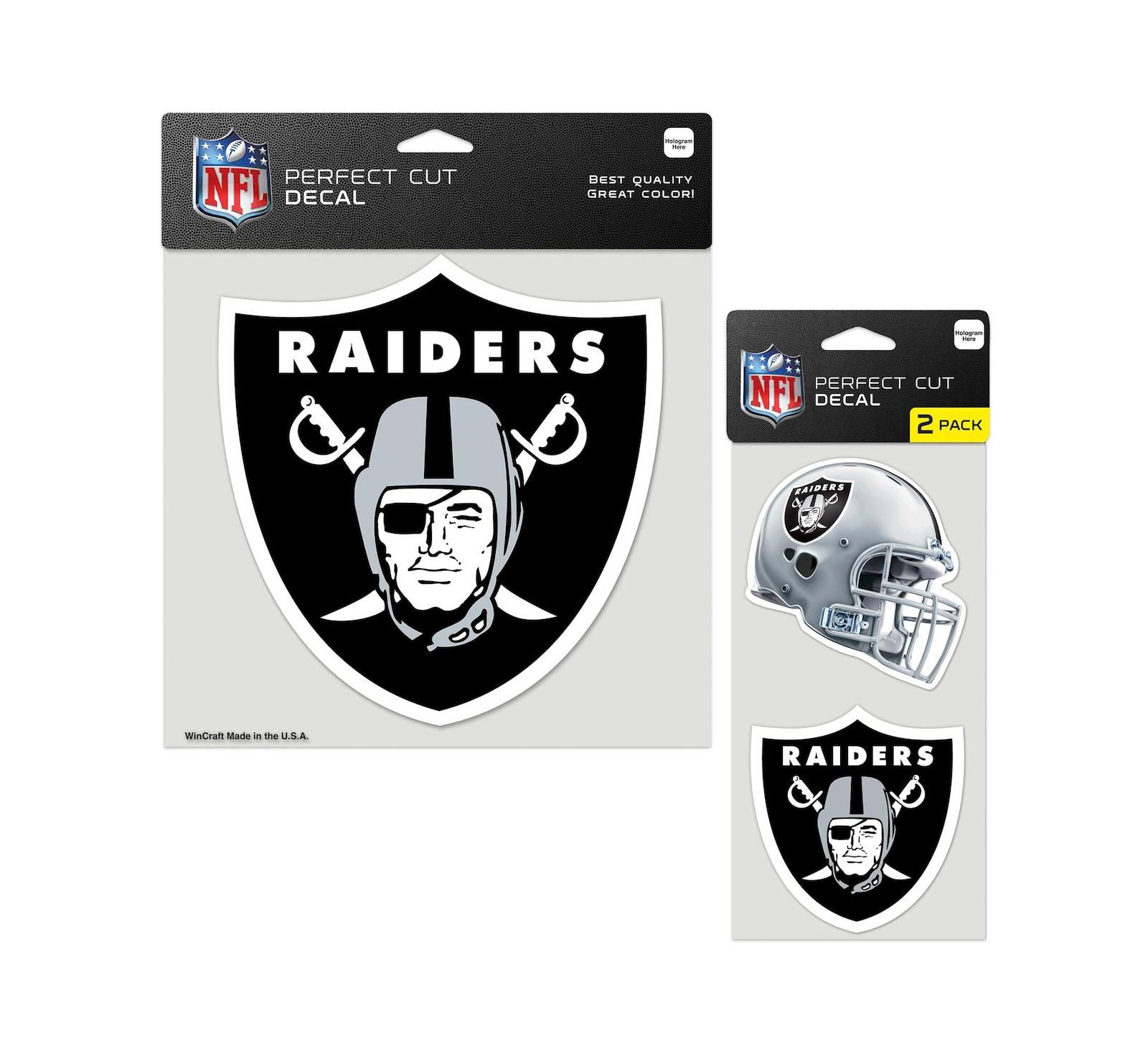 Wincraft Las Vegas Raiders Three-Pack Perfect Cut Decal Sheet